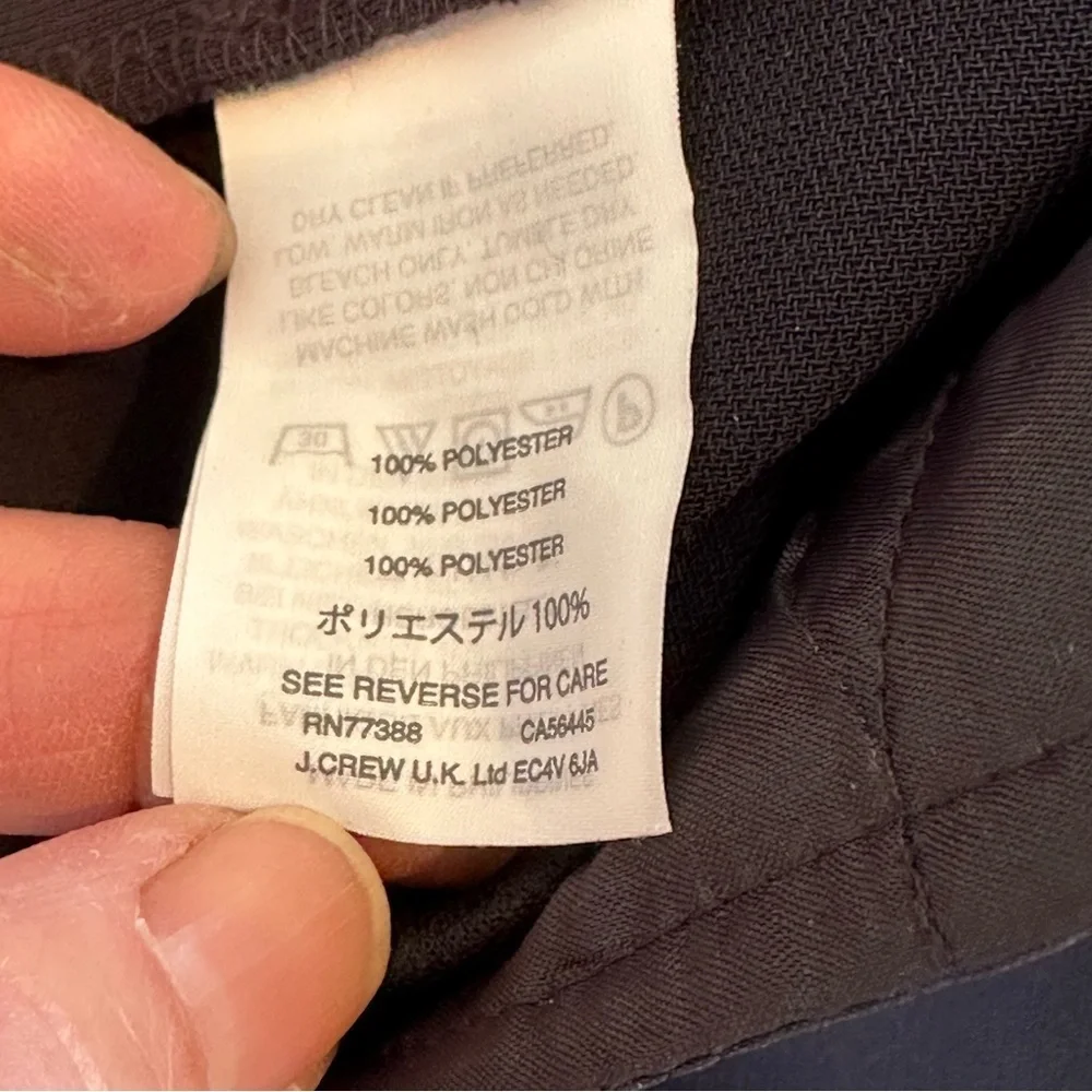 J. Crew Black Trousers Pants Style G7462
